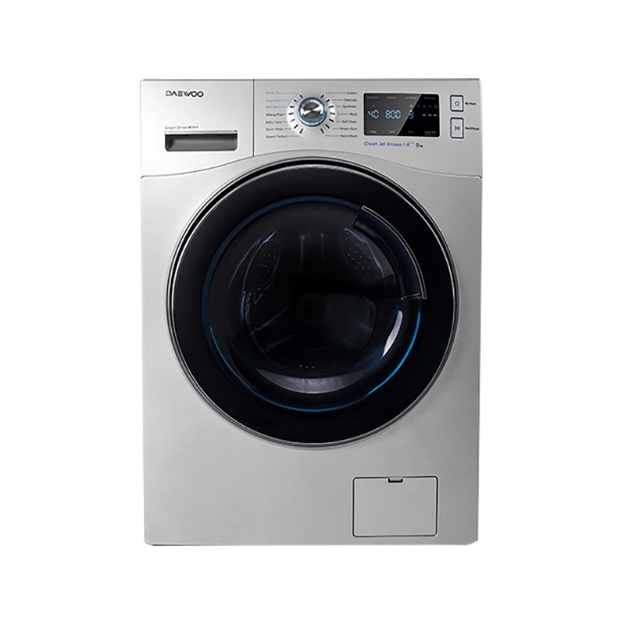 نمای روبرو ماشین لباسشویی دوو مدل DWK-PR880S ظرفیت ۸ کیلوگرم
