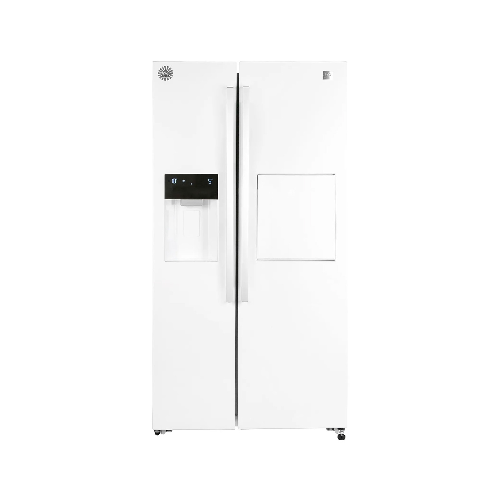 يخچال و فریزر سايد بای سايد دوو مدل DS-3020MW از نمای روبرو	