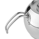 کتری و قوری استیل دسته‌دار 2.5 لیتری ام جی اس مدل K 41020